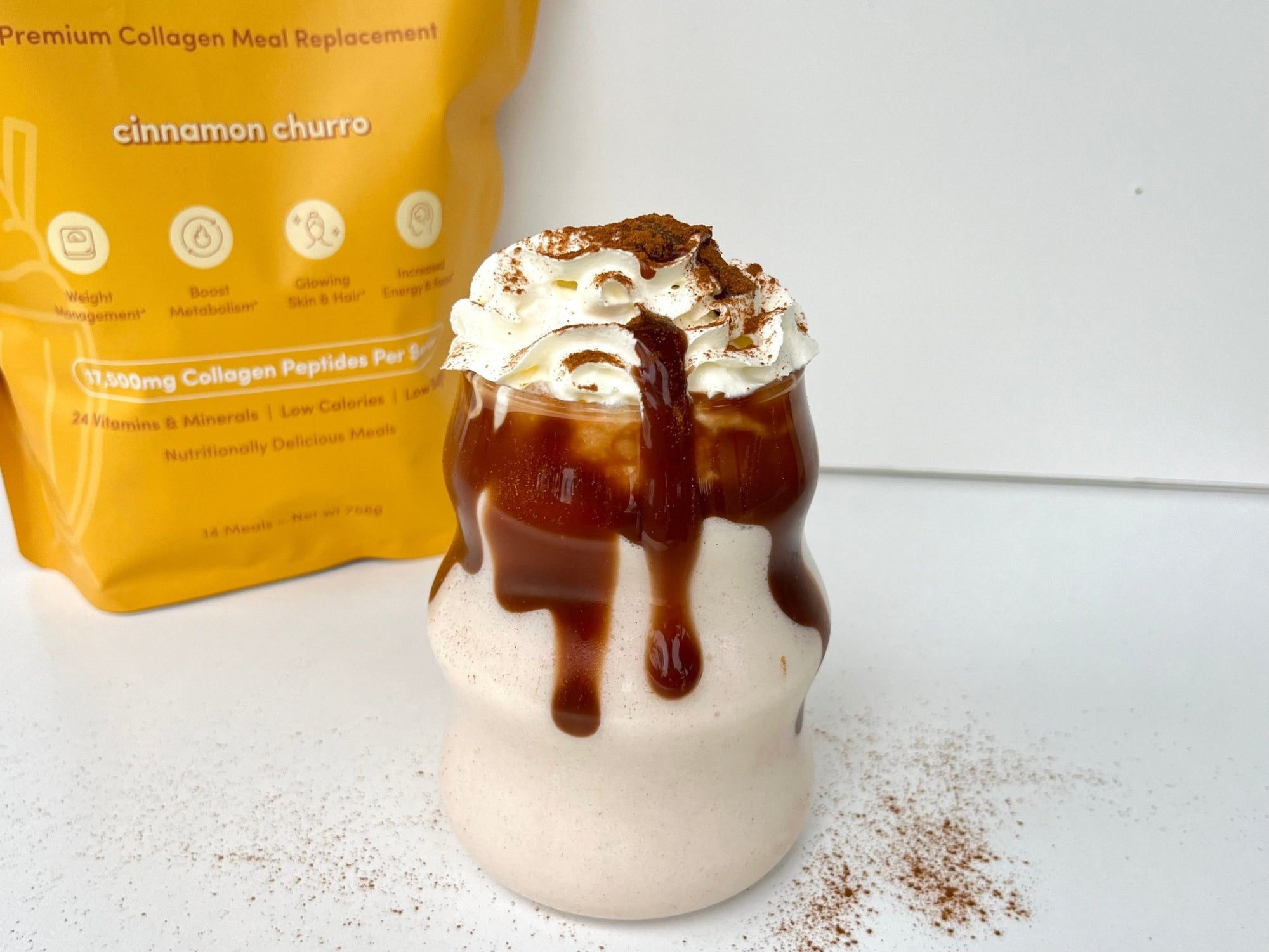 Chocolate Cinnamon Churro Thick Shake - The Collagen Co.