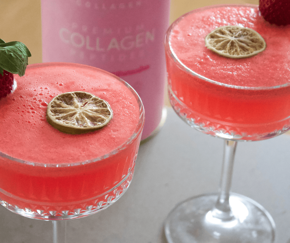 Frozen Strawberry Watermelon & Lime Mocktail - The Collagen Co.