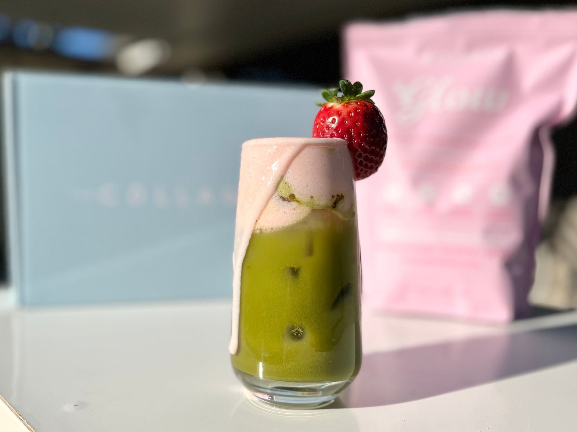 Strawberry Matcha Latte - The Collagen Co.