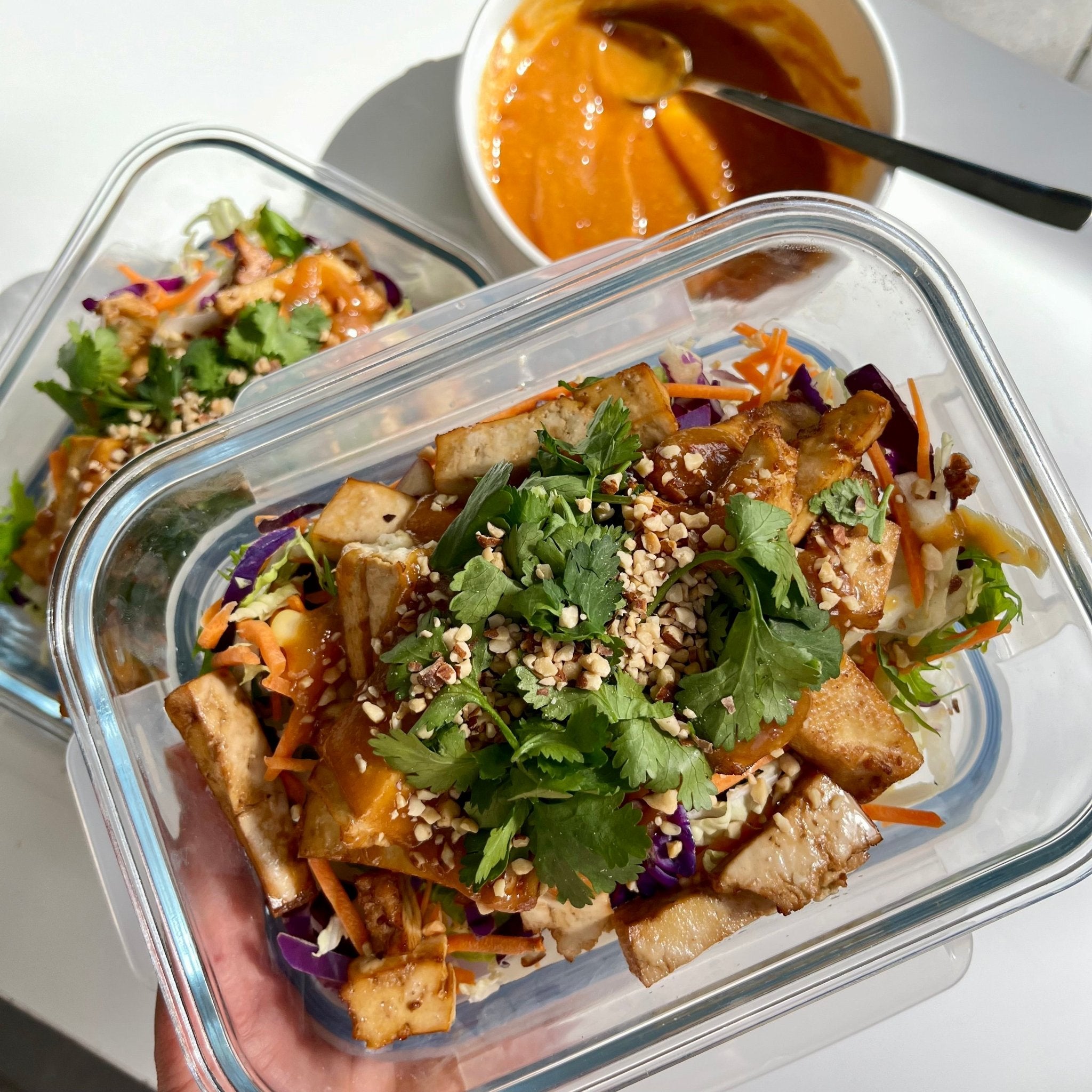 Thai Tofu Salad with Peanut Satay Sauce - The Collagen Co.