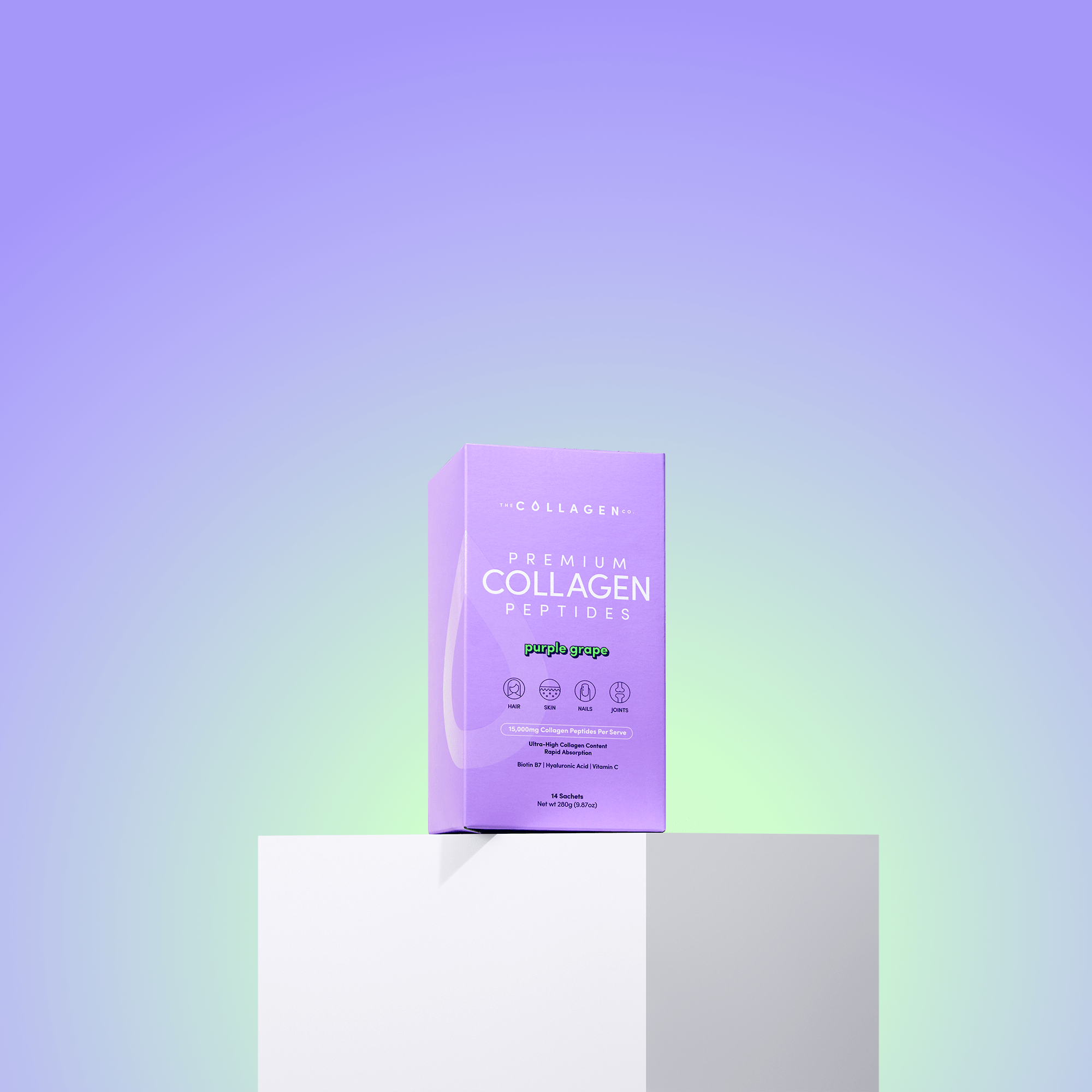 Purple Grape Collagen Sachets - 280g - The Collagen Co.